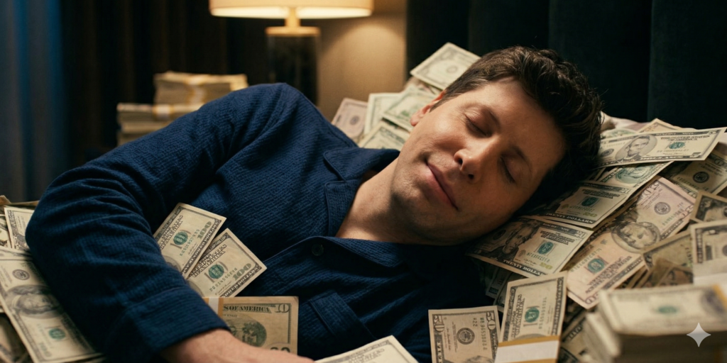 OpenAI Founder Sam Altman with money